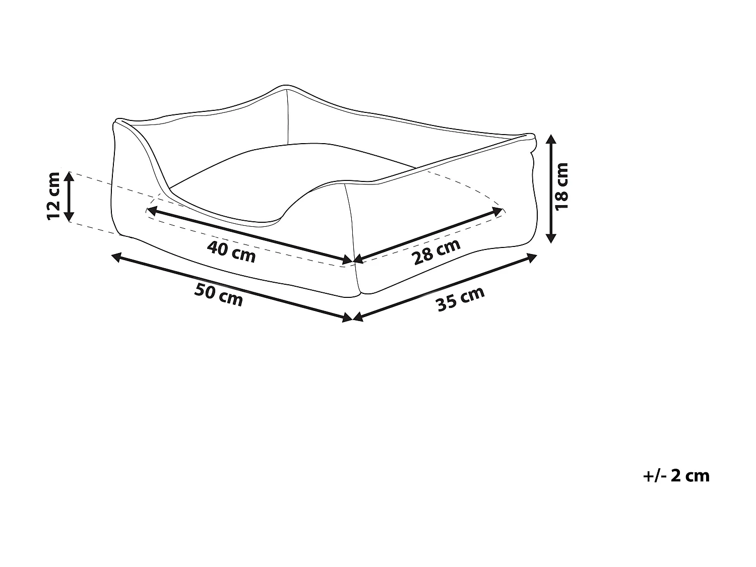 Dierenbedje IZMIR Fluweel Blauw