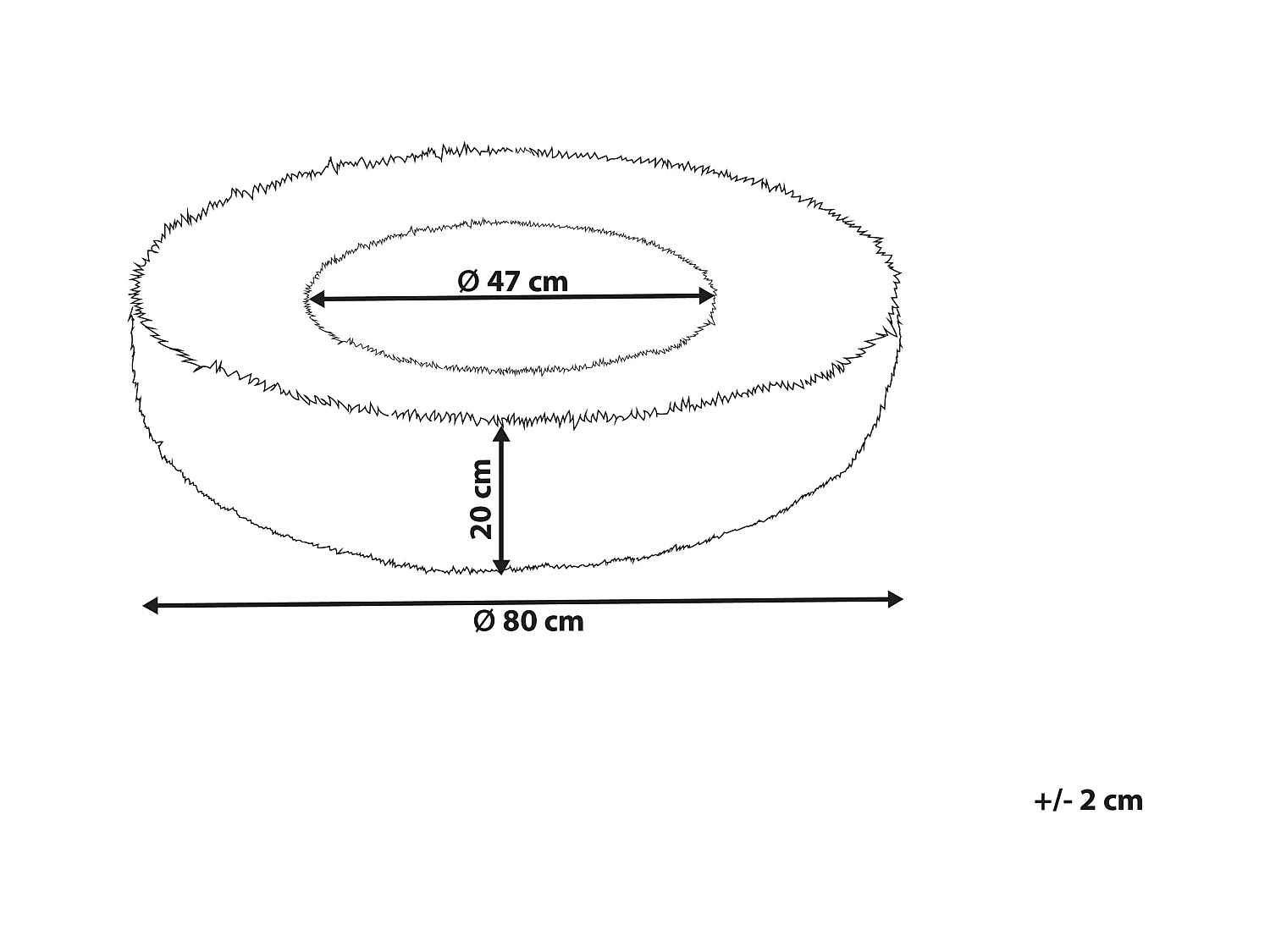 Legowisko KULU Sztuczne futro Różowy