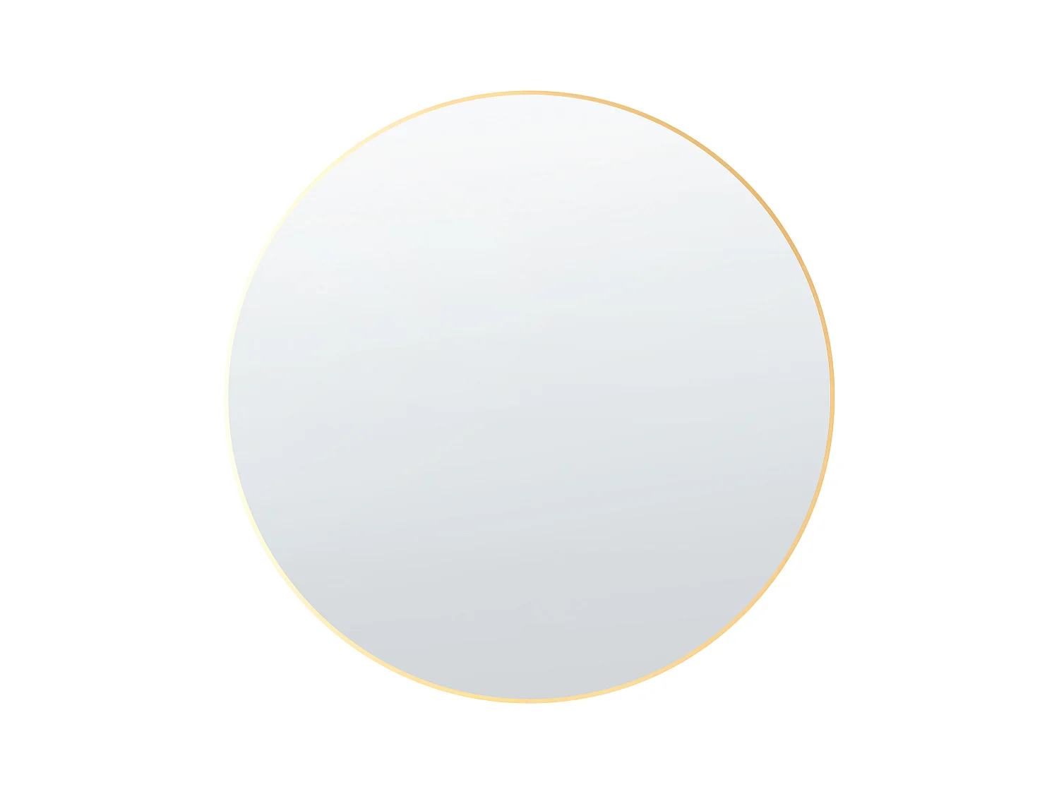 Miroir ANNEMASSE 80 cm 80 cm Métal Doré