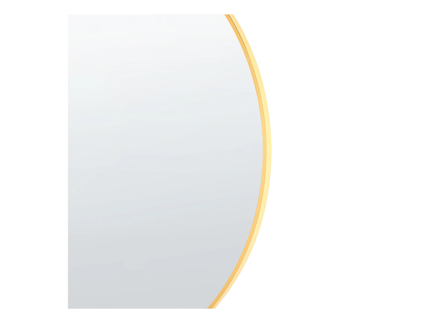 Miroir ANNEMASSE 80 cm 80 cm Métal Doré