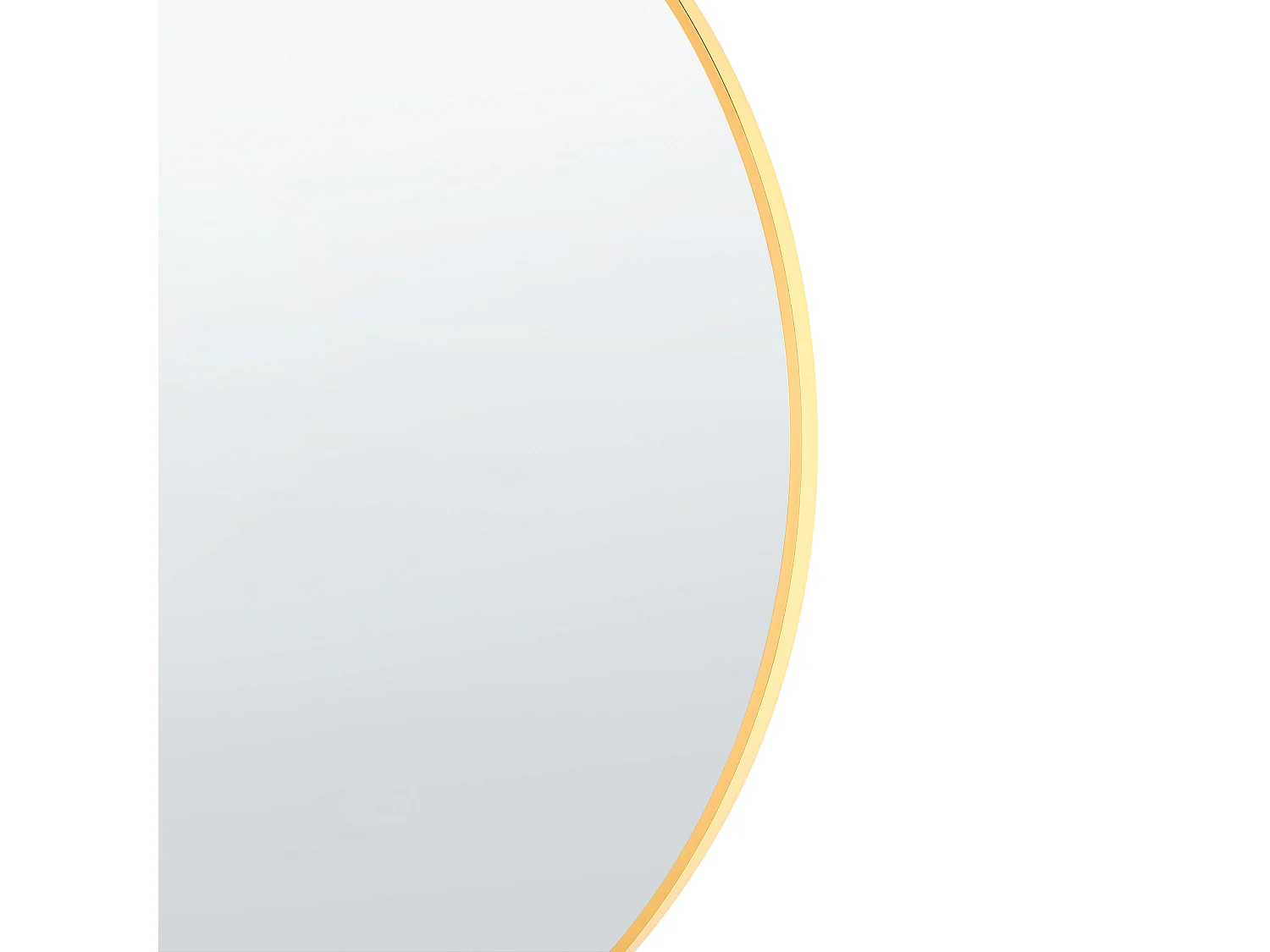 Miroir ANNEMASSE 80 cm 80 cm Métal Doré