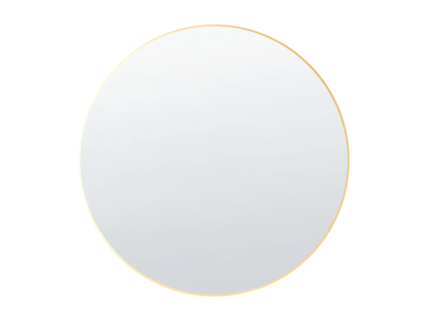 Miroir ANNEMASSE 80 cm 80 cm Métal Doré