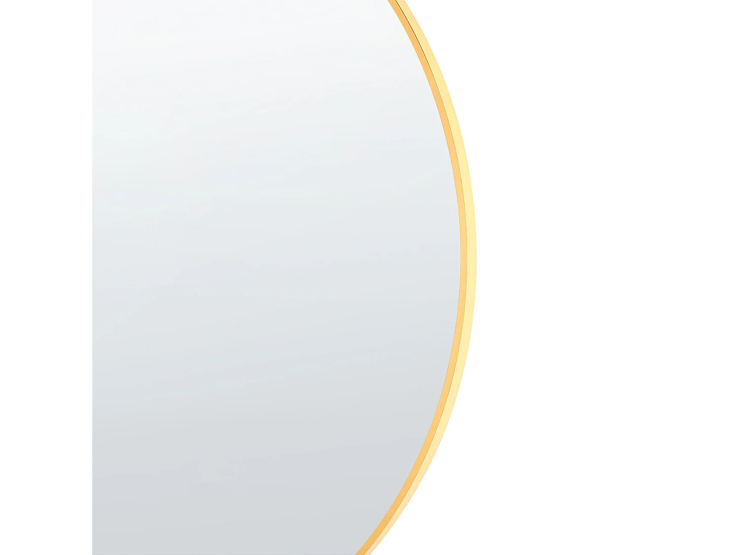 Miroir ANNEMASSE 80 cm 80 cm Métal Doré