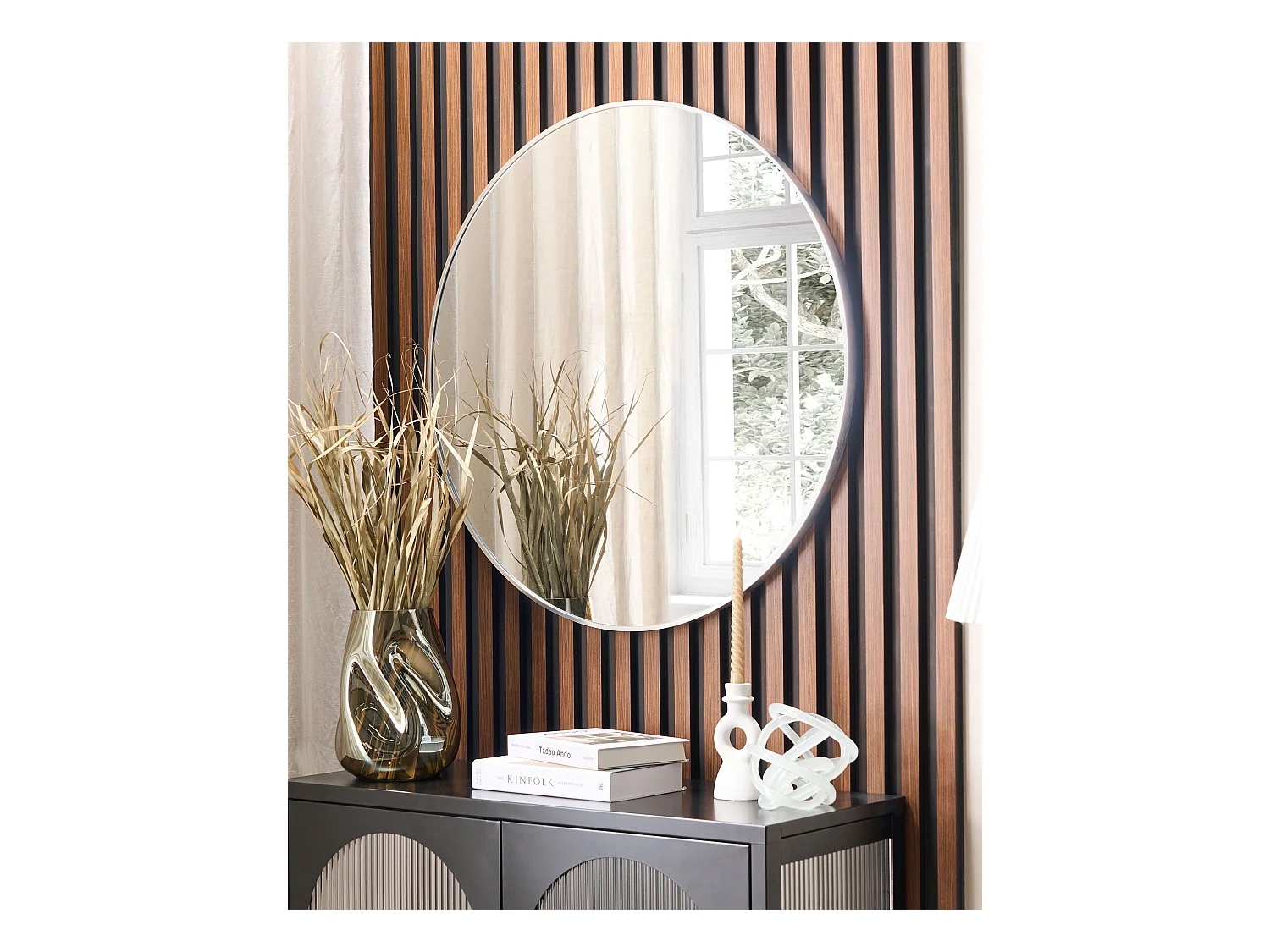 Miroir ANNEMASSE 80 cm 80 cm Métal Argenté