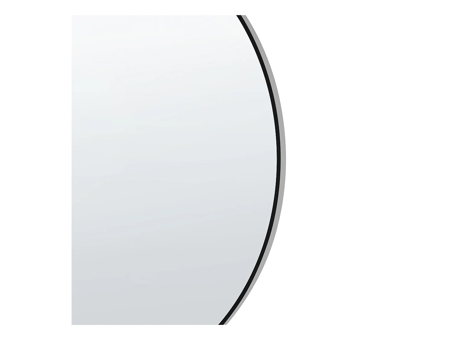 Wandspiegel ANNEMASSE 80 cm 80 cm Metaal Zwart