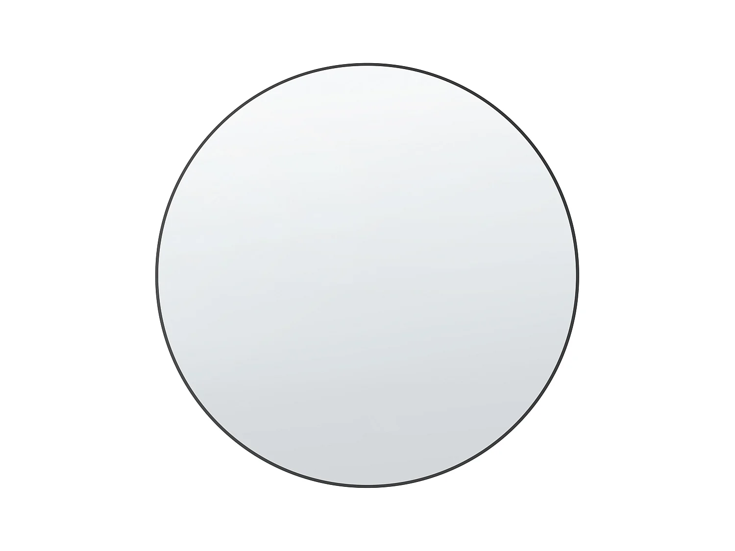 Miroir ANNEMASSE 80 cm 80 cm Métal Noir