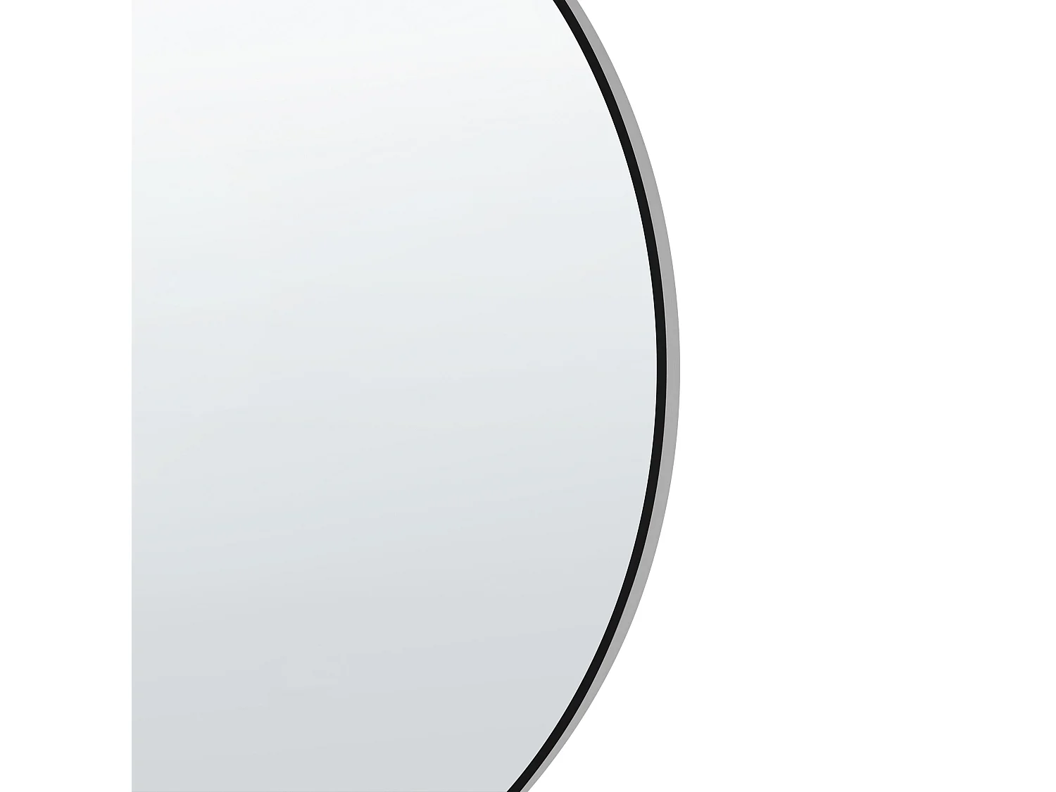 Wandspiegel ANNEMASSE 80 cm 80 cm Metaal Zwart