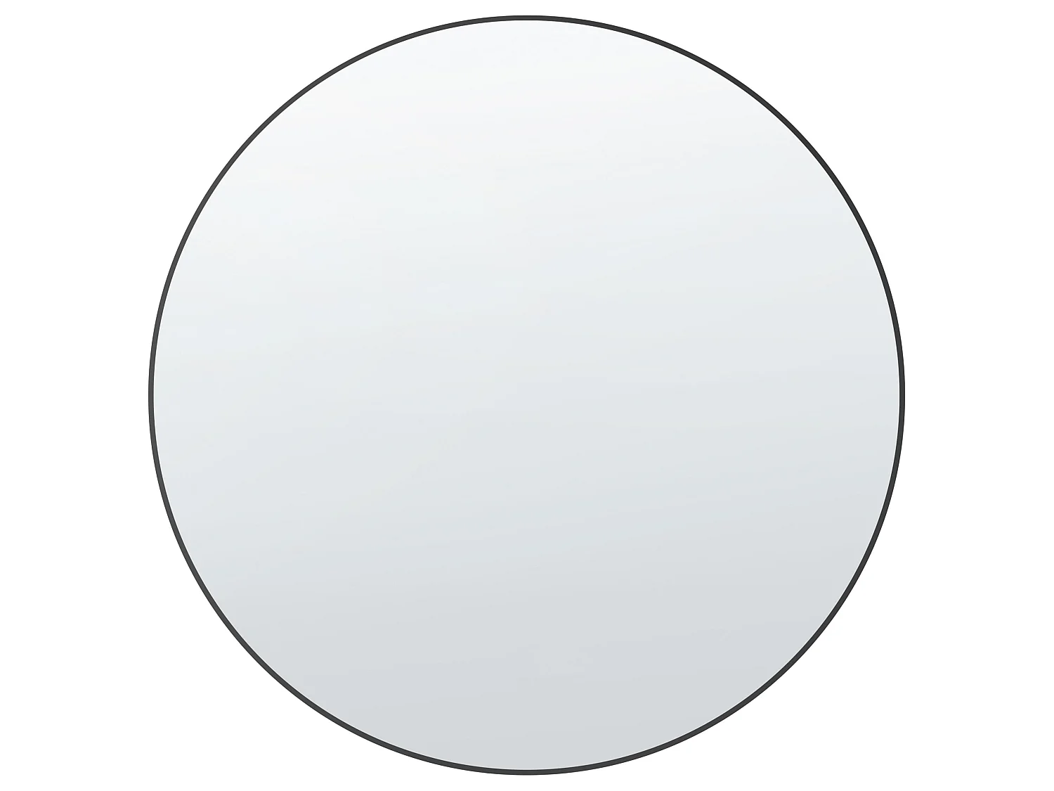 Wandspiegel ANNEMASSE 80 cm 80 cm Metaal Zwart