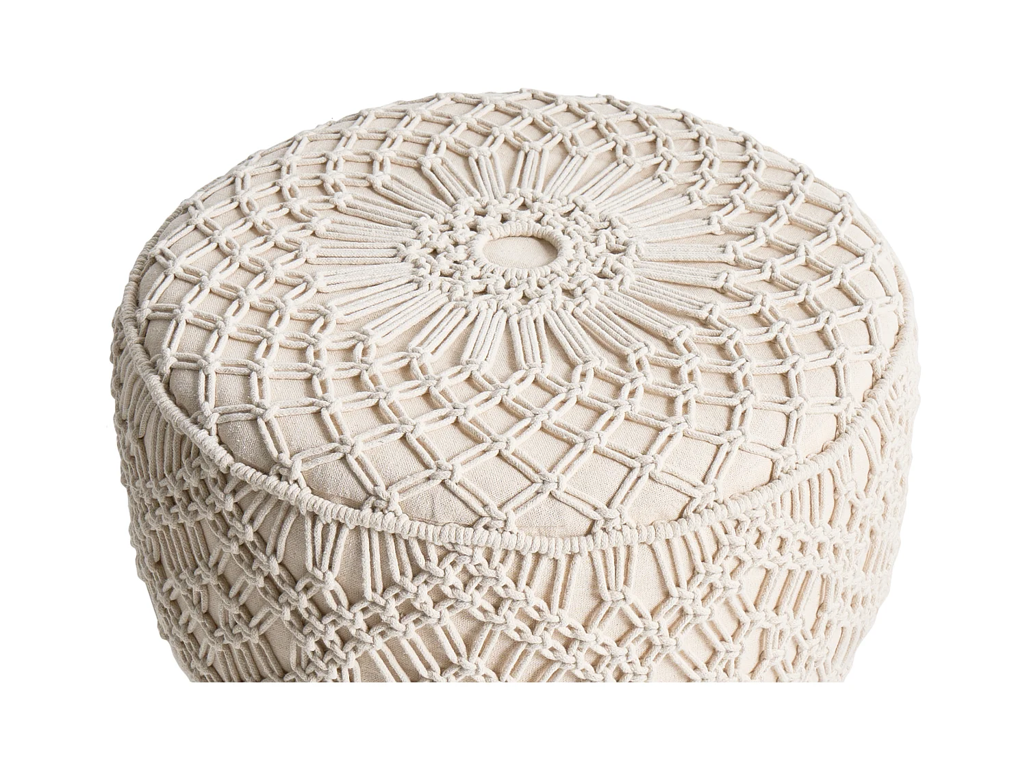 Hocker MANZAI Katoen Beige