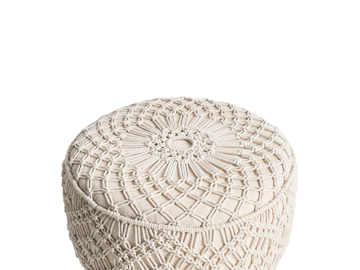Footstool MANZAI Cotton Beige
