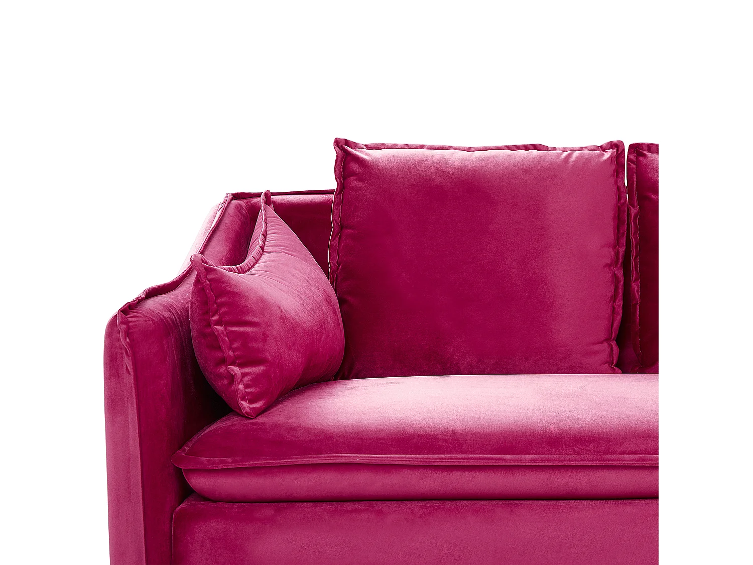 Divano 4 posti velluto rosa fucsia AURE