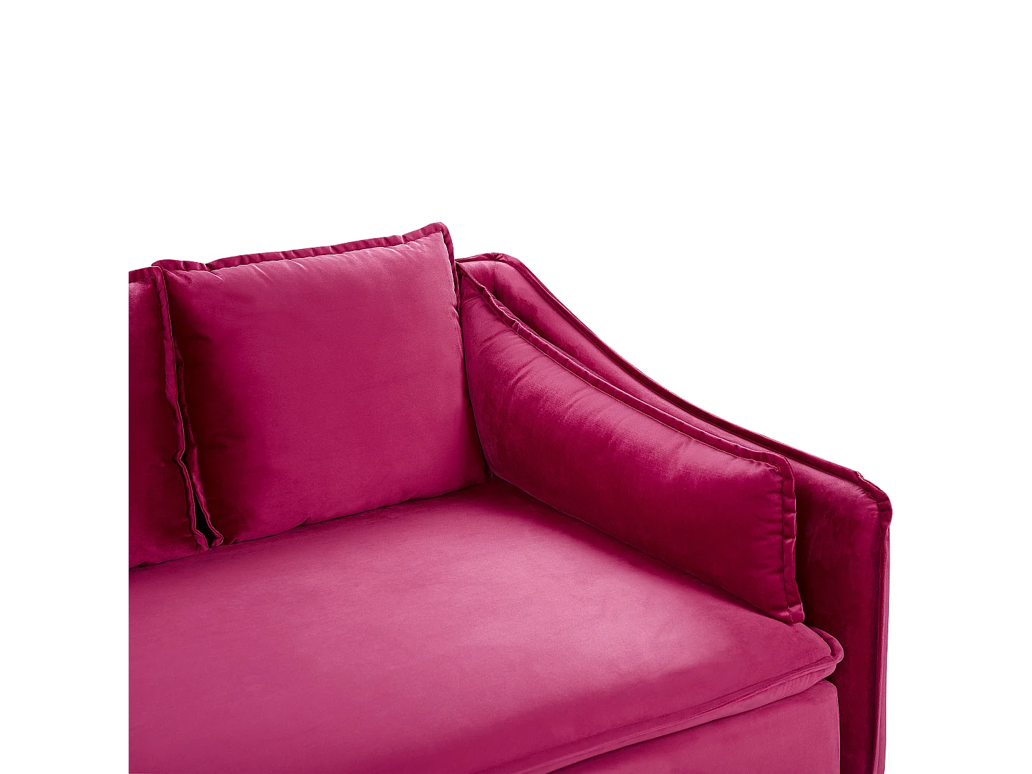 Divano 4 posti velluto rosa fucsia AURE