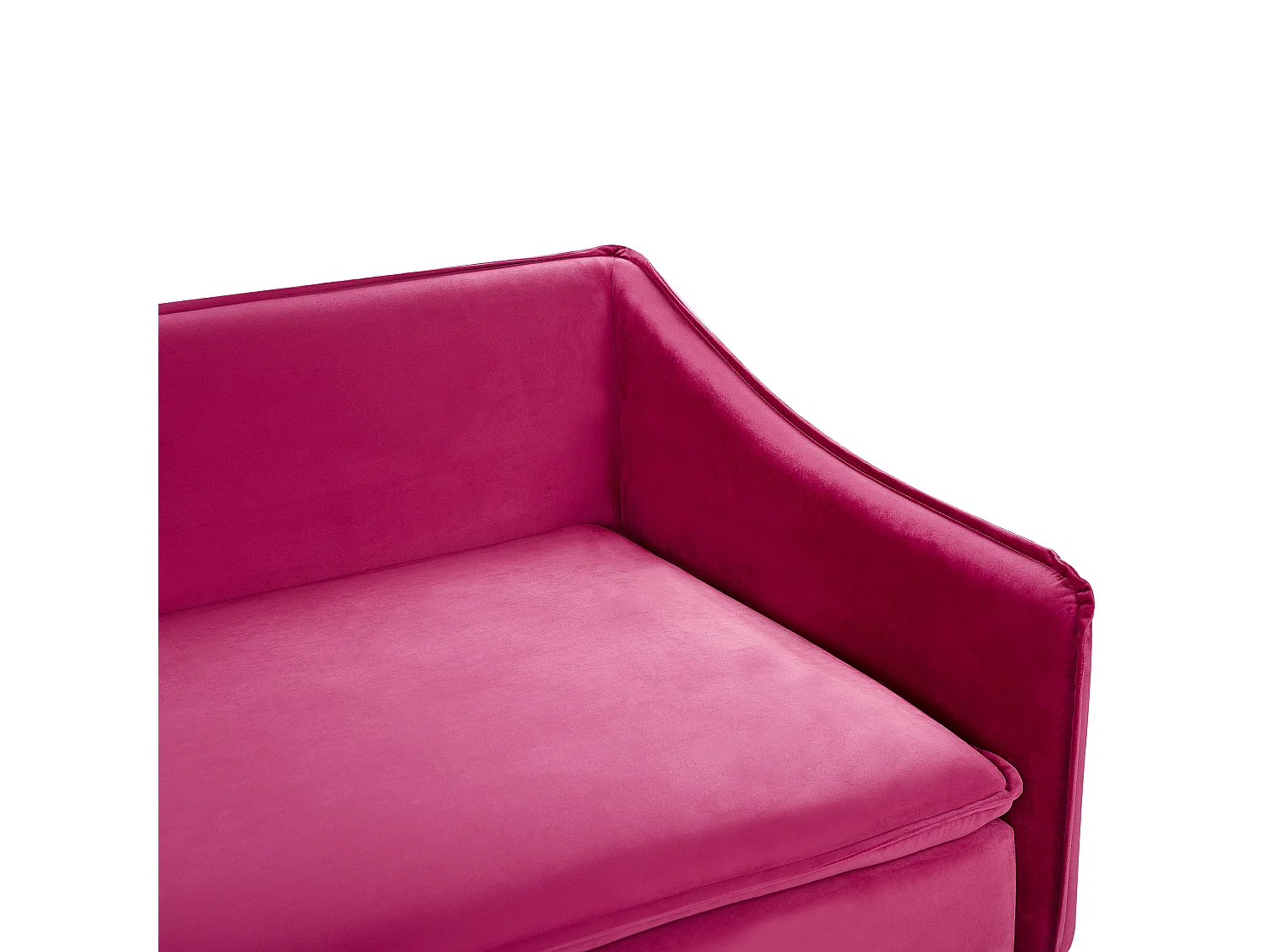 Divano 4 posti velluto rosa fucsia AURE