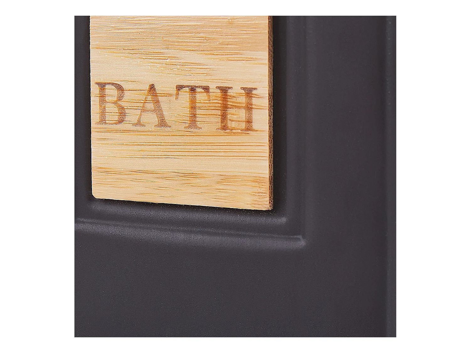 Conjunto de 4 accesorios de baño KOUROU Cerámica Negro