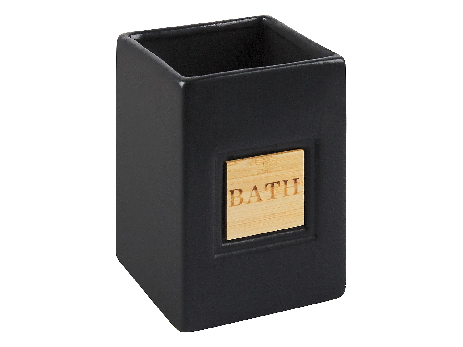 Set de 4 accessoires de salle de bain KOUROU Céramique Noir