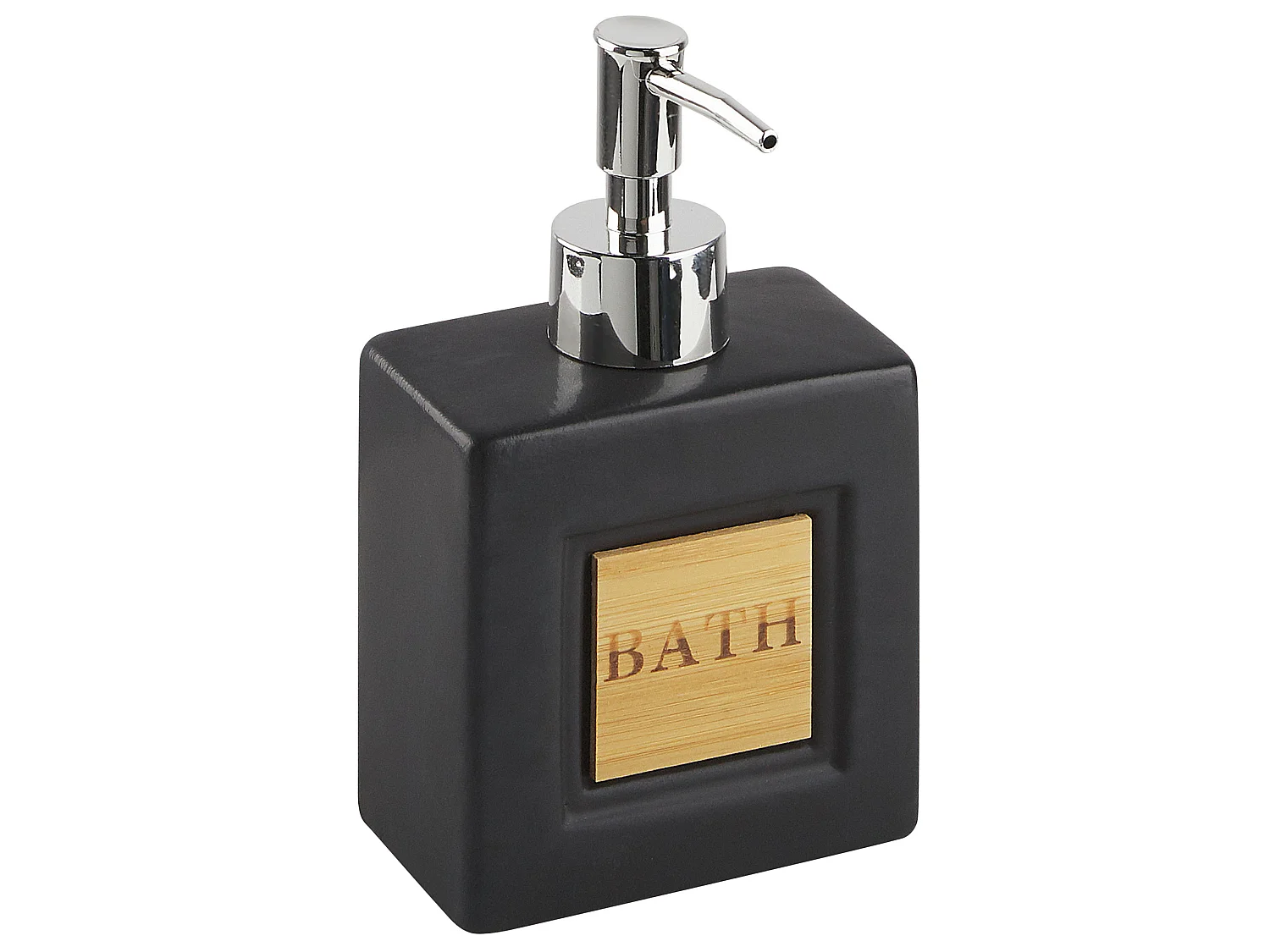 Zestaw akcesoriów łazienkowych 4 elementy KOUROU Ceramika Czarny