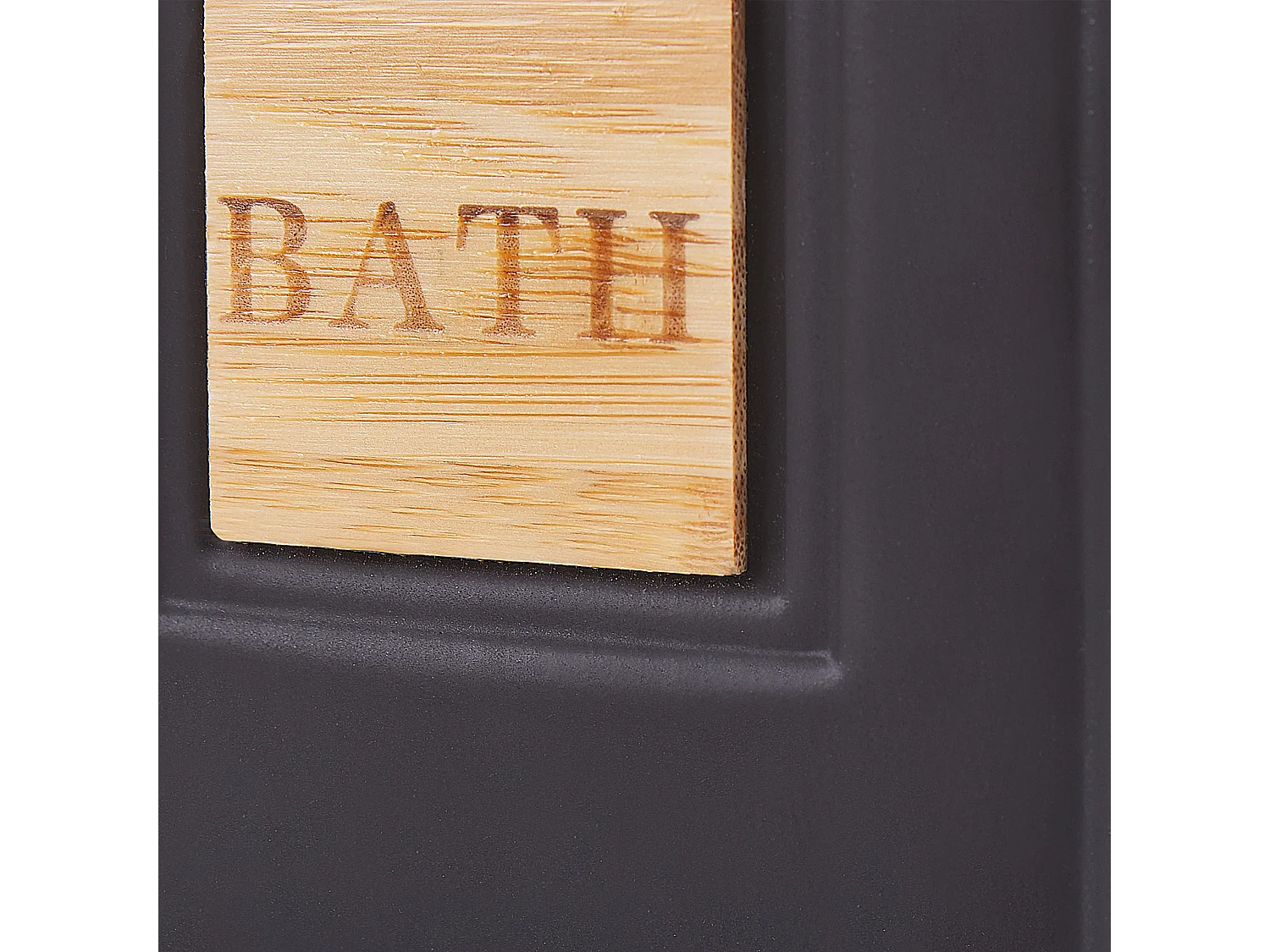 Zestaw akcesoriów łazienkowych 4 elementy KOUROU Ceramika Czarny