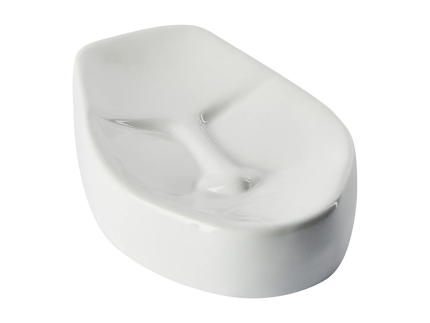 Conjunto de 4 acessórios para a casa de banho BARINAS Cerâmica Branco