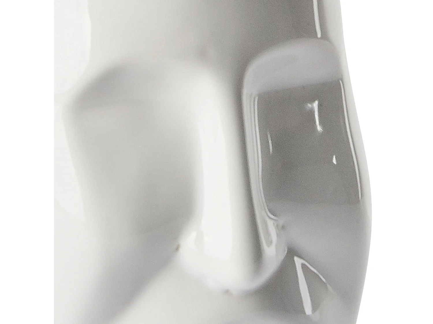 Conjunto de 4 acessórios para a casa de banho BARINAS Cerâmica Branco