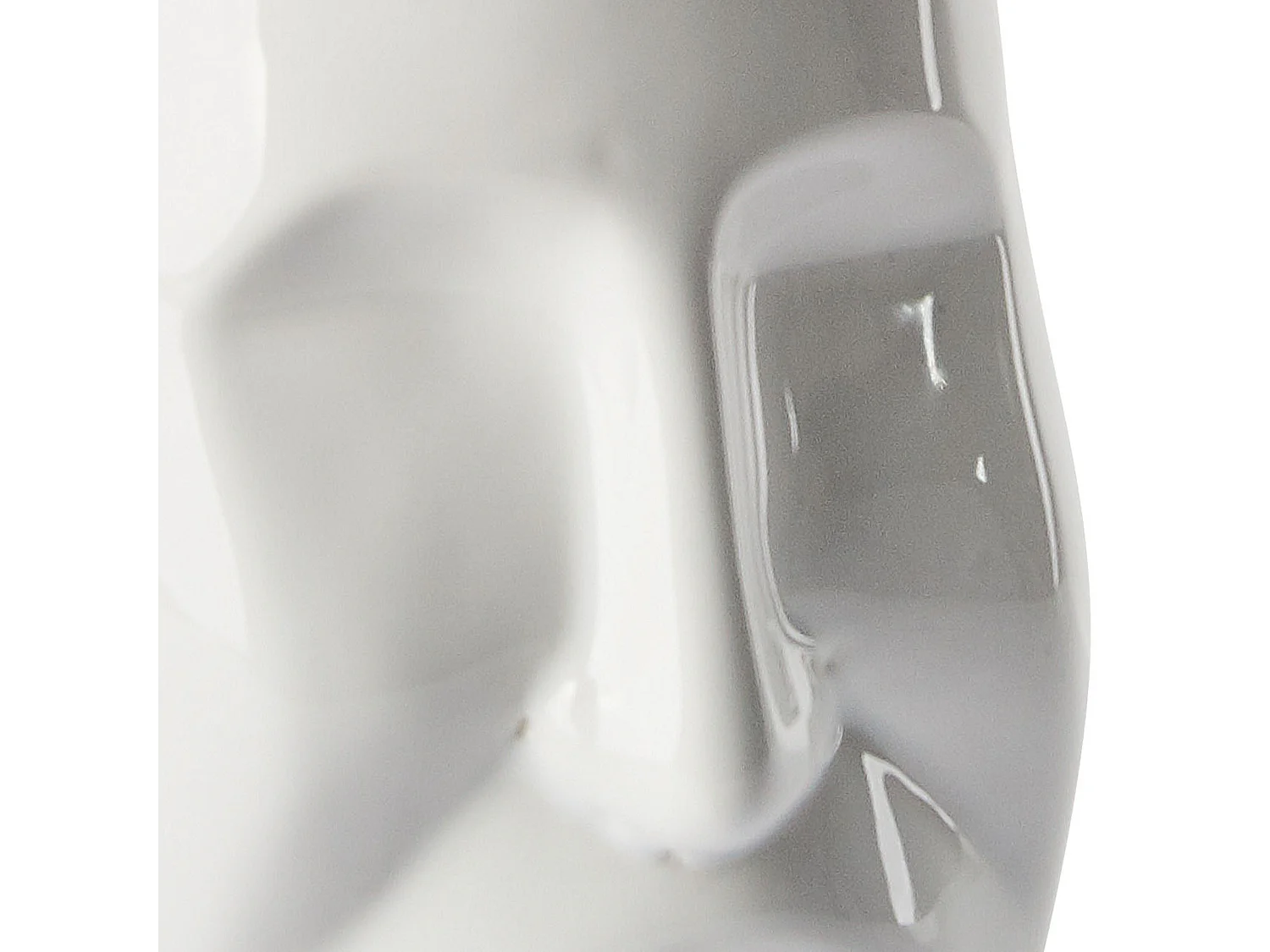 Conjunto de 4 acessórios para a casa de banho BARINAS Cerâmica Branco