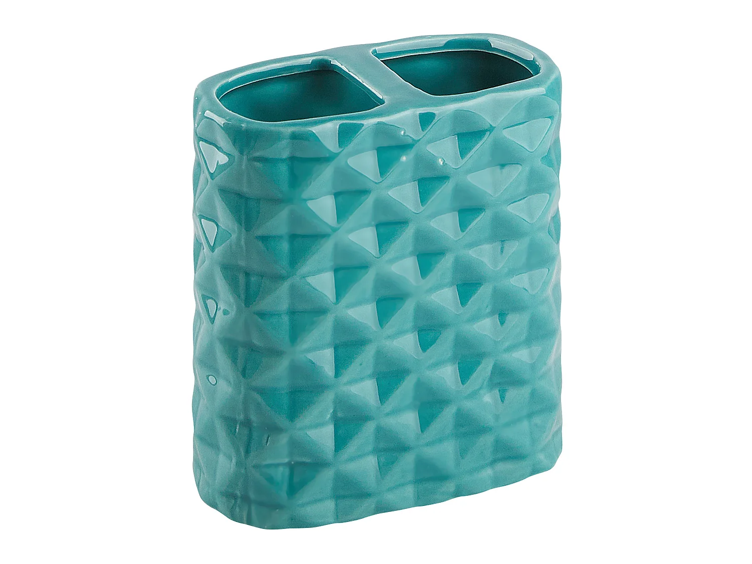 Set de 4 accessoires de salle de bain GUATIRE Céramique Turquoise