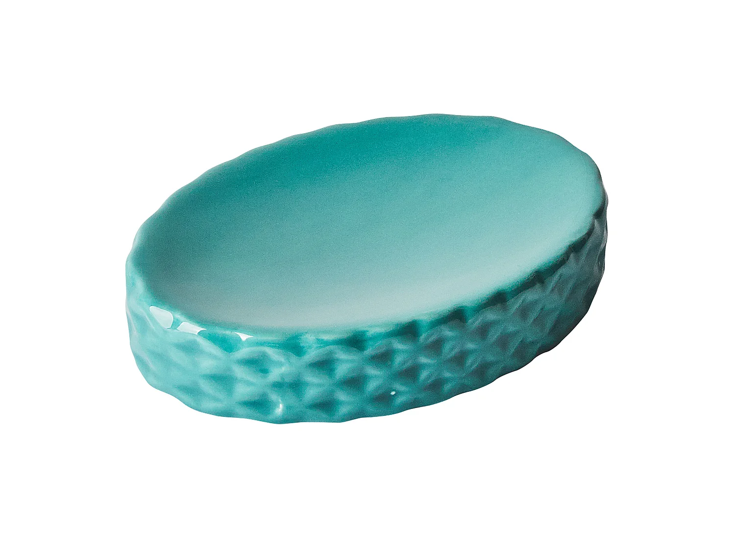Set de 4 accessoires de salle de bain GUATIRE Céramique Turquoise