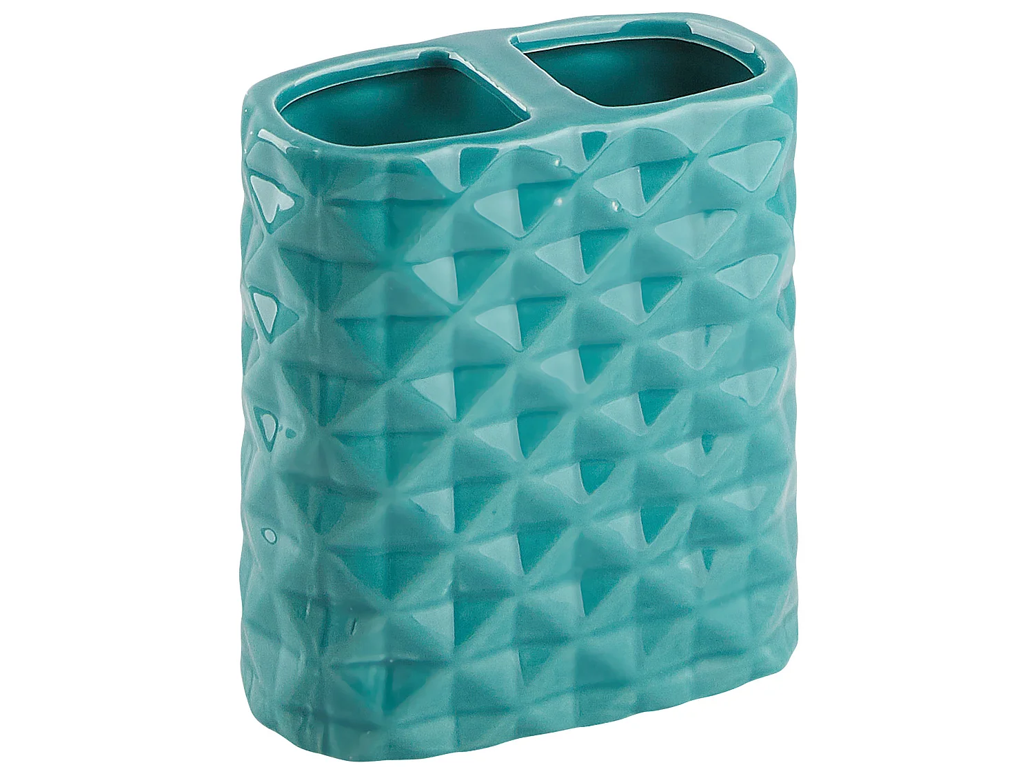 Set de 4 accessoires de salle de bain GUATIRE Céramique Turquoise