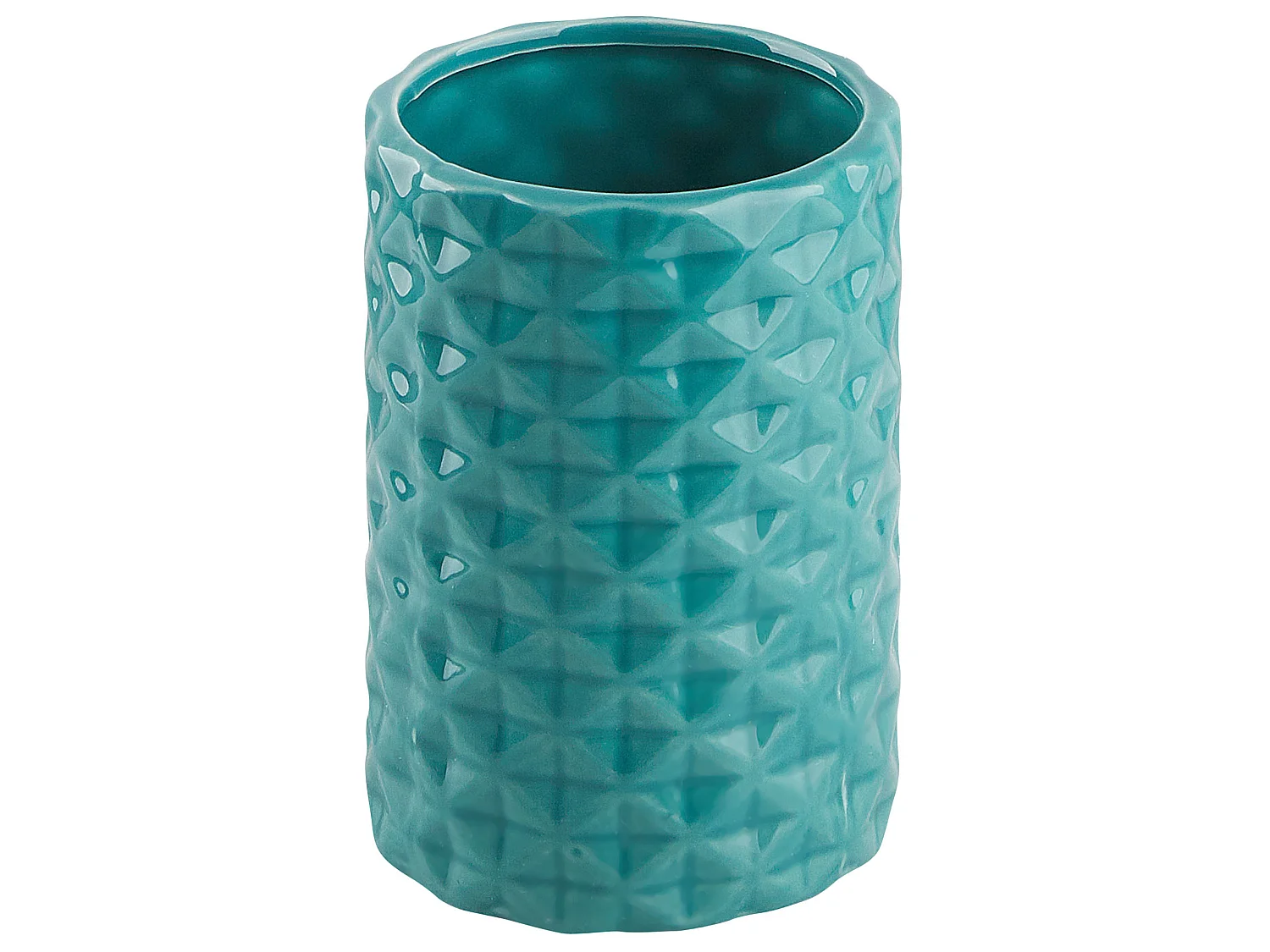 Set de 4 accessoires de salle de bain GUATIRE Céramique Turquoise