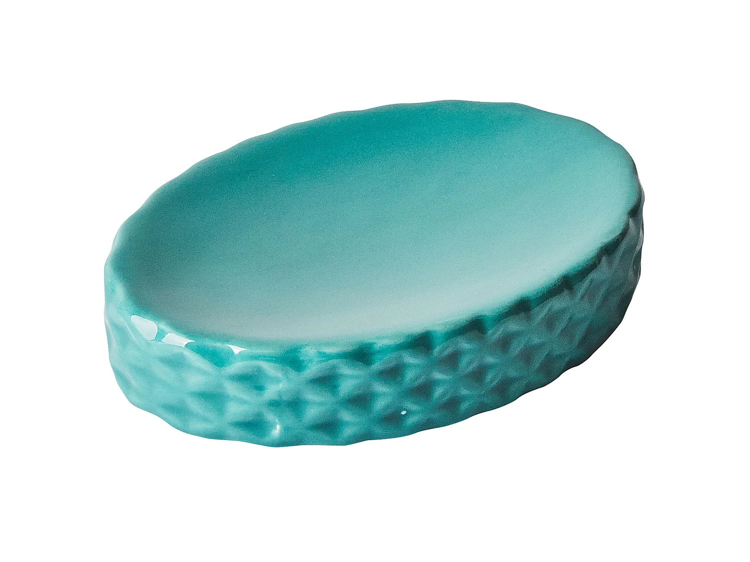 Set de 4 accessoires de salle de bain GUATIRE Céramique Turquoise