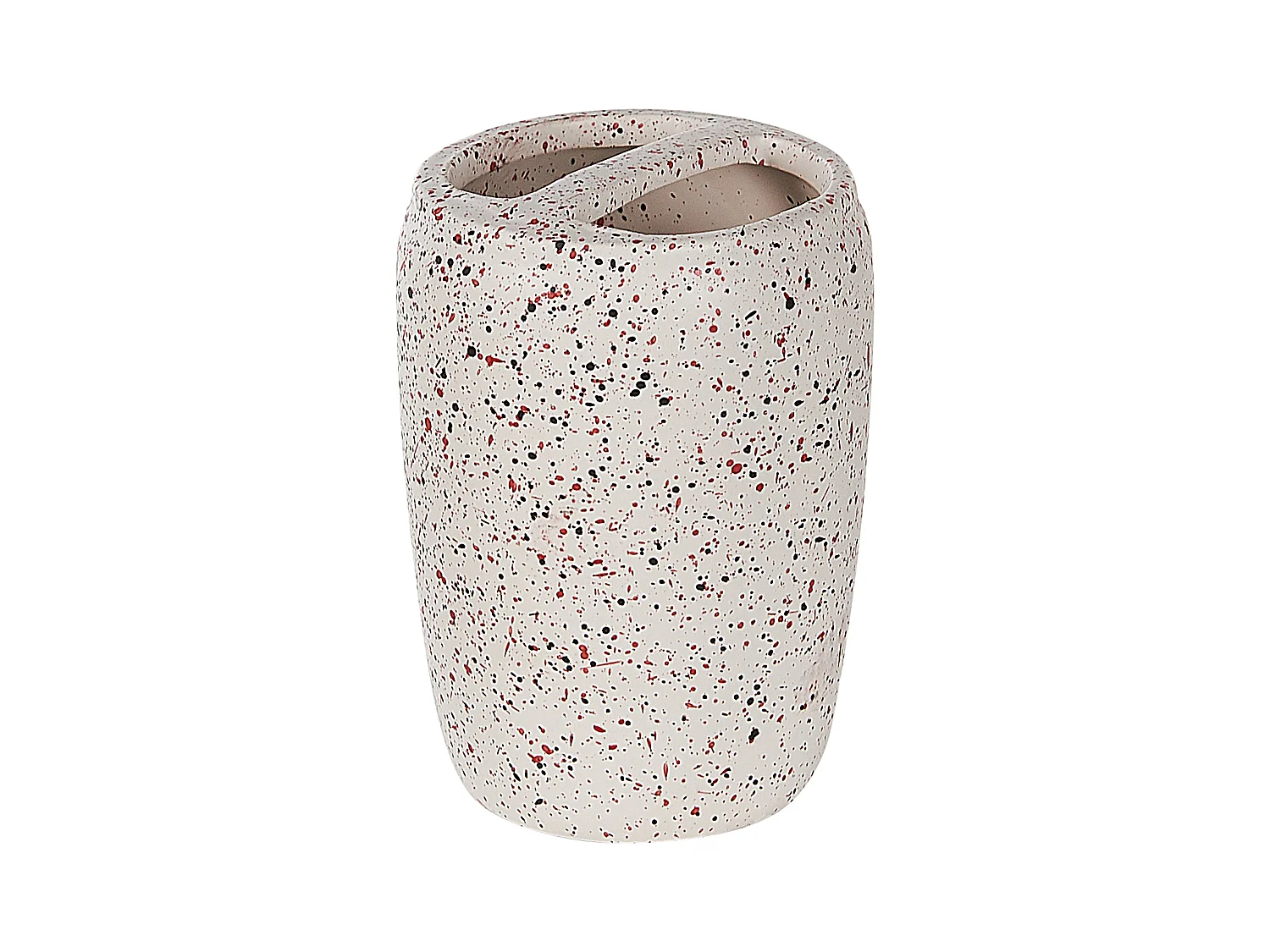 Conjunto de 6 accesorios de baño PALMILLA Cerámica Blanco crema