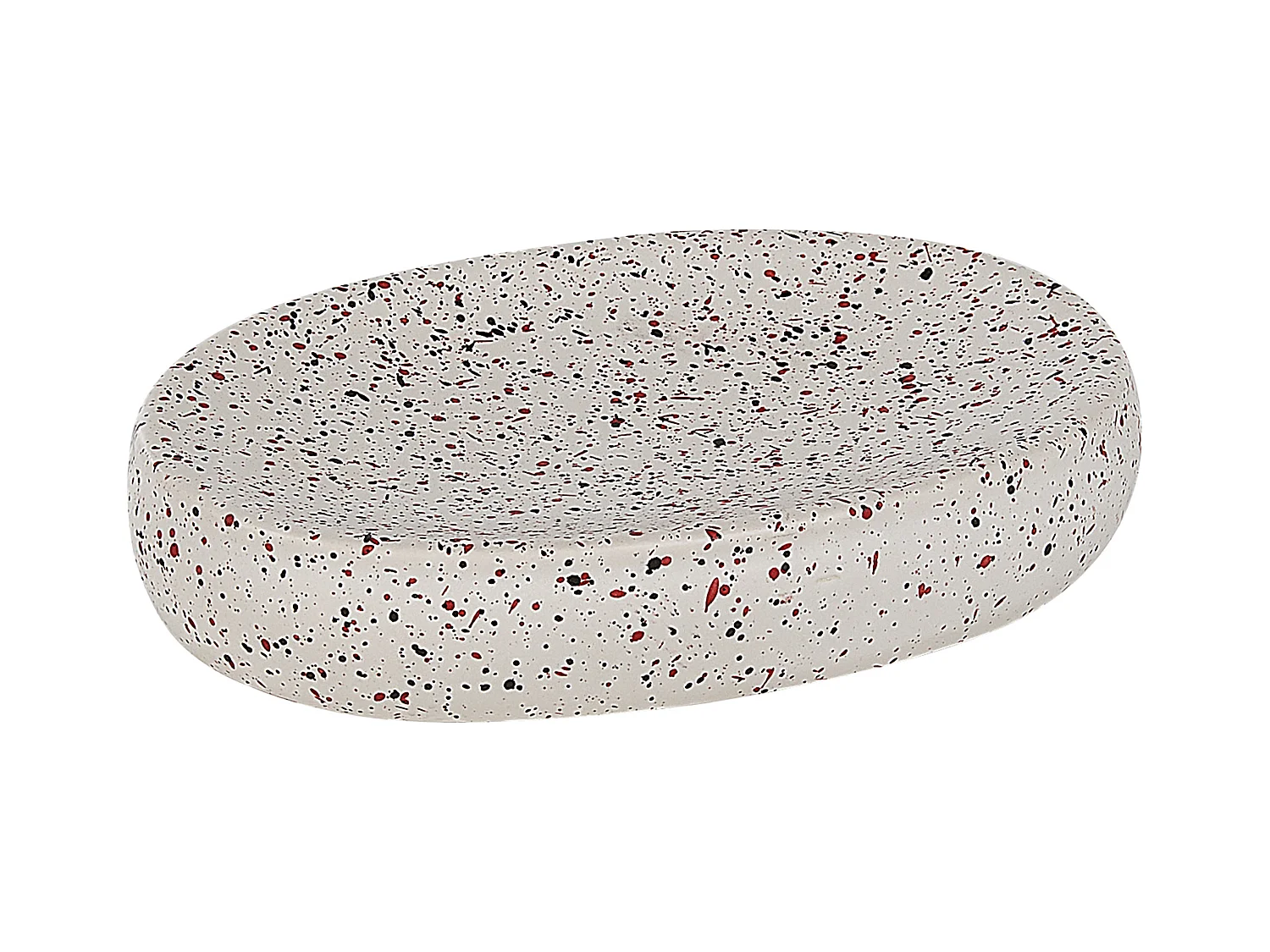 Conjunto de 6 accesorios de baño PALMILLA Cerámica Blanco crema