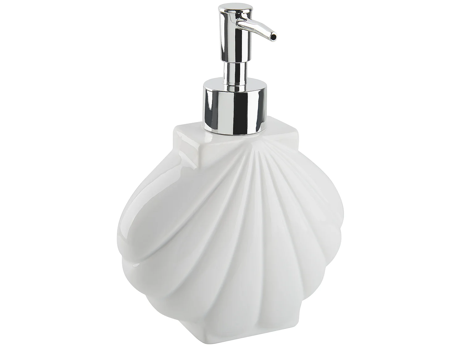 Conjunto de 3 accesorios de baño SHELL Cerámica Blanco