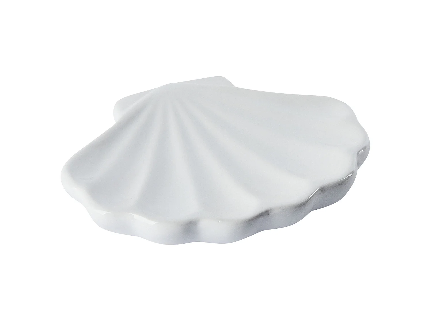 Set de 3 accessoires de salle de bain SHELL Céramique Blanc