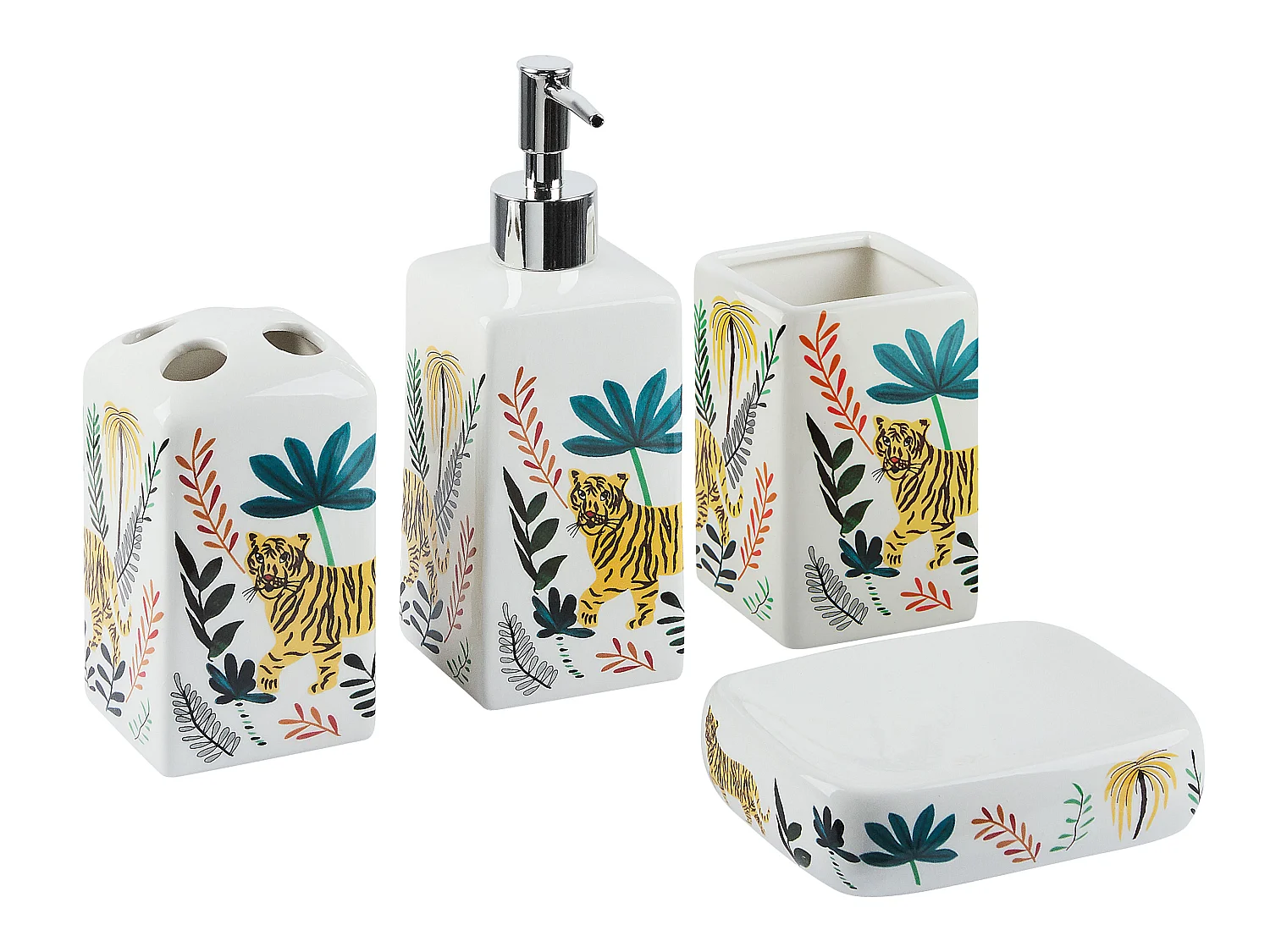 4-delige badkameraccessoireset CODAZZI Keramiek Multicolor