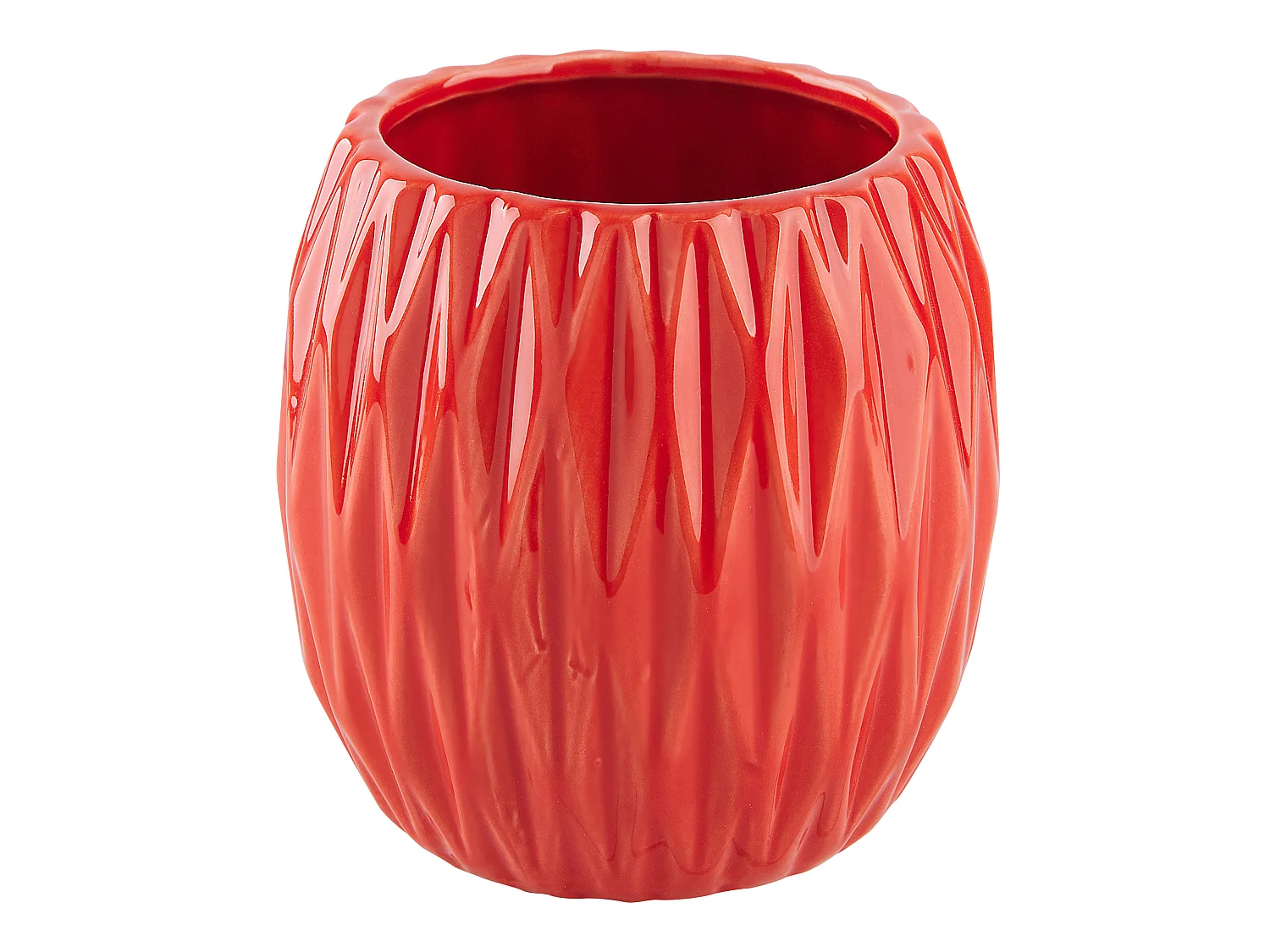 Conjunto de 3 acessórios para a casa de banho BELEM Cerâmica Vermelho