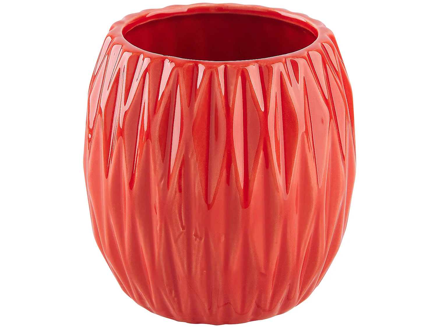 Set de 3 accessoires de salle de bain BELEM Céramique Rouge