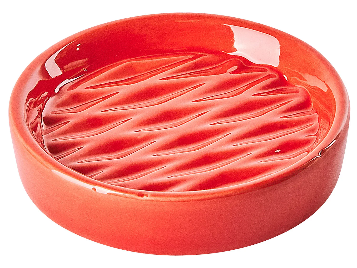 Set de 3 accessoires de salle de bain BELEM Céramique Rouge