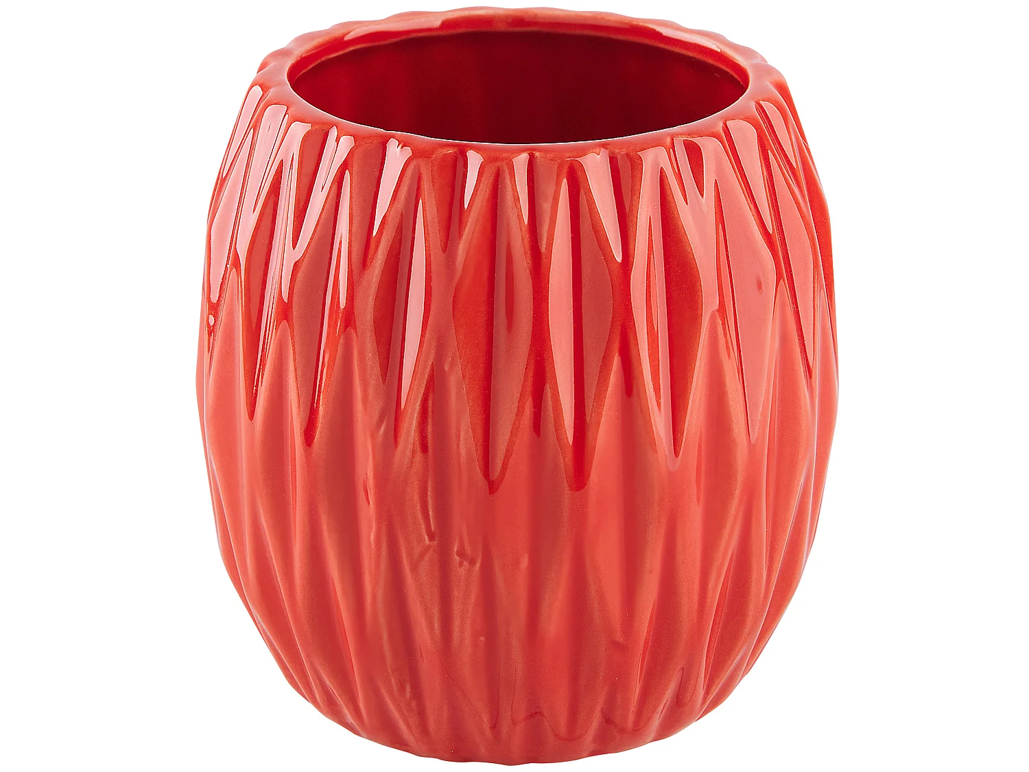 Conjunto de 3 acessórios para a casa de banho BELEM Cerâmica Vermelho