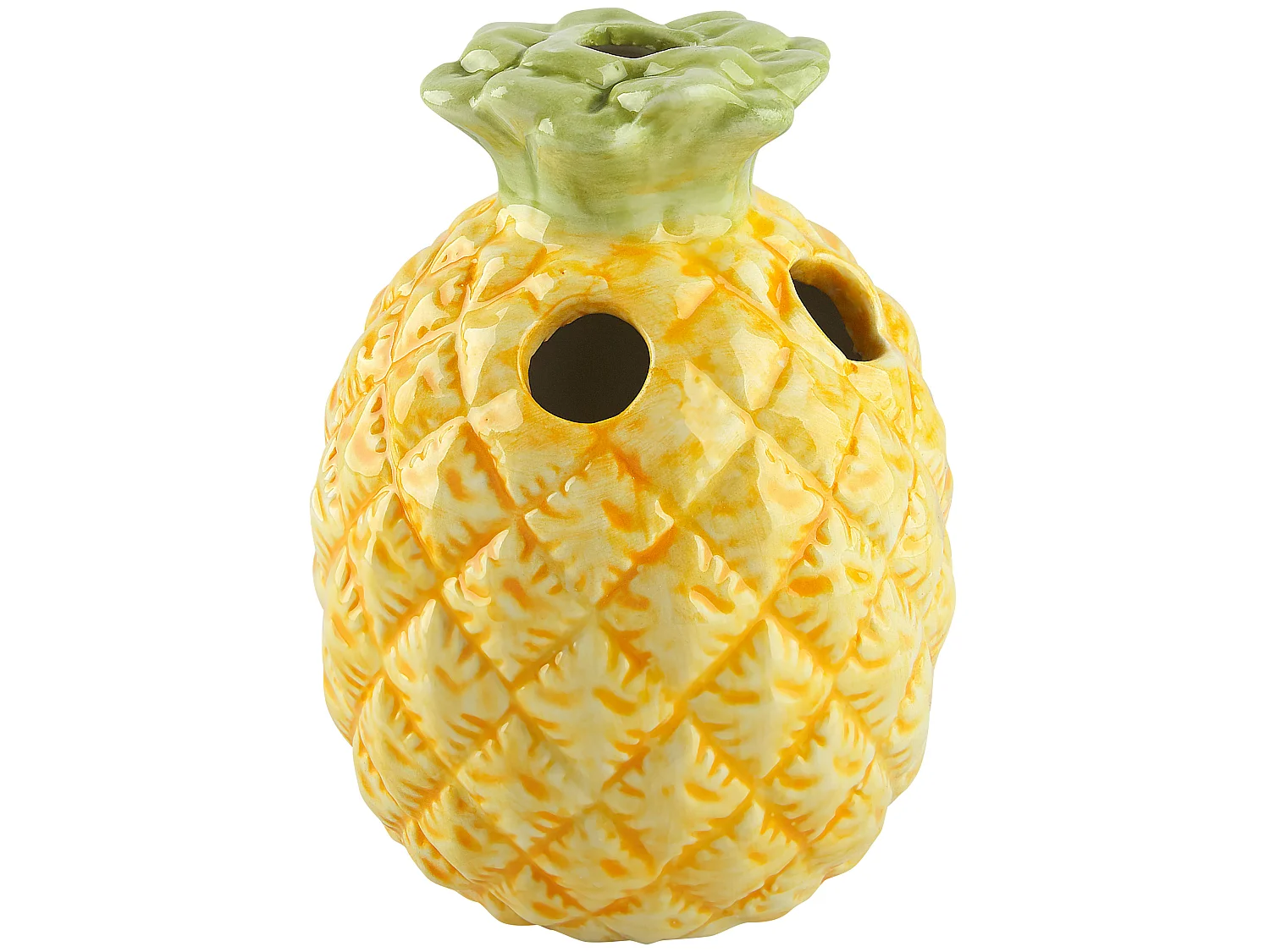 Conjunto de 4 accesorios de baño MAICAO Cerámica Amarillo