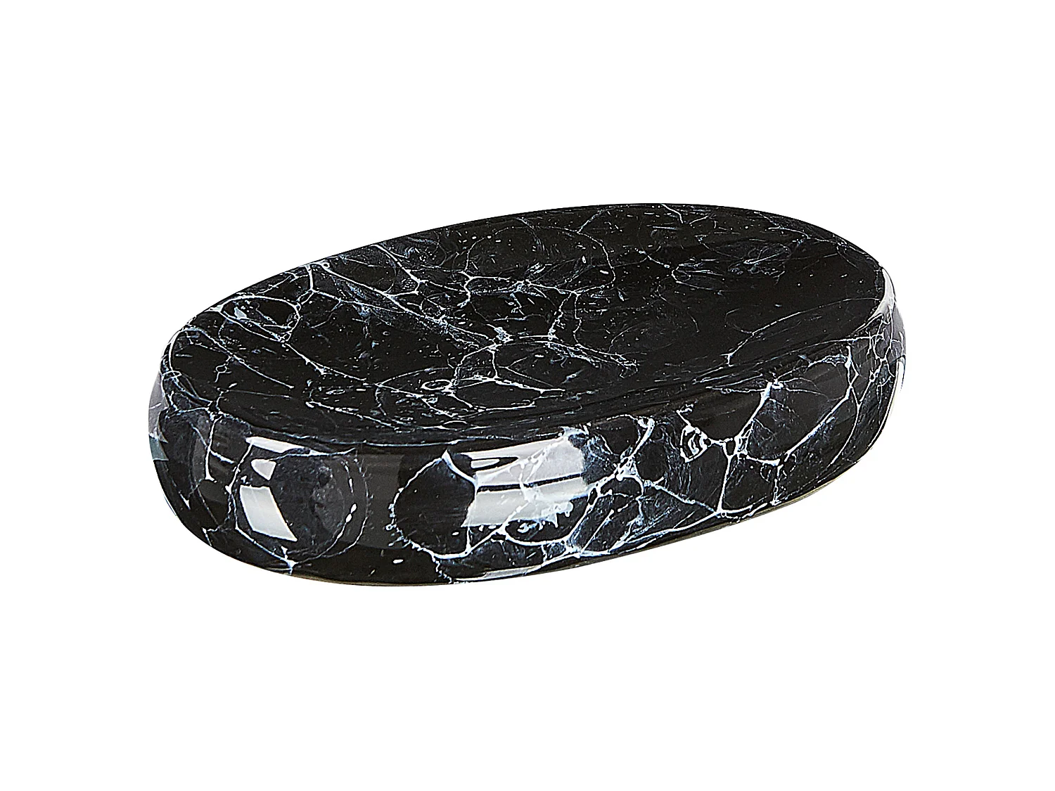 Conjunto de 6 accesorios de baño PALMILLA Cerámica Negro