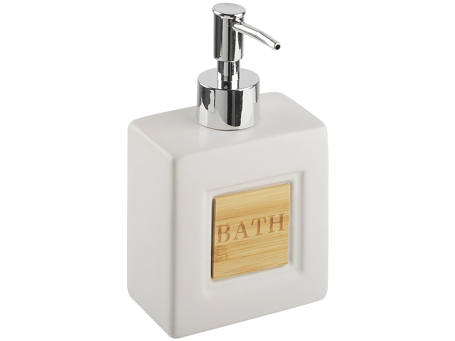 Set de 4 accessoires de salle de bain KOUROU Céramique Beige