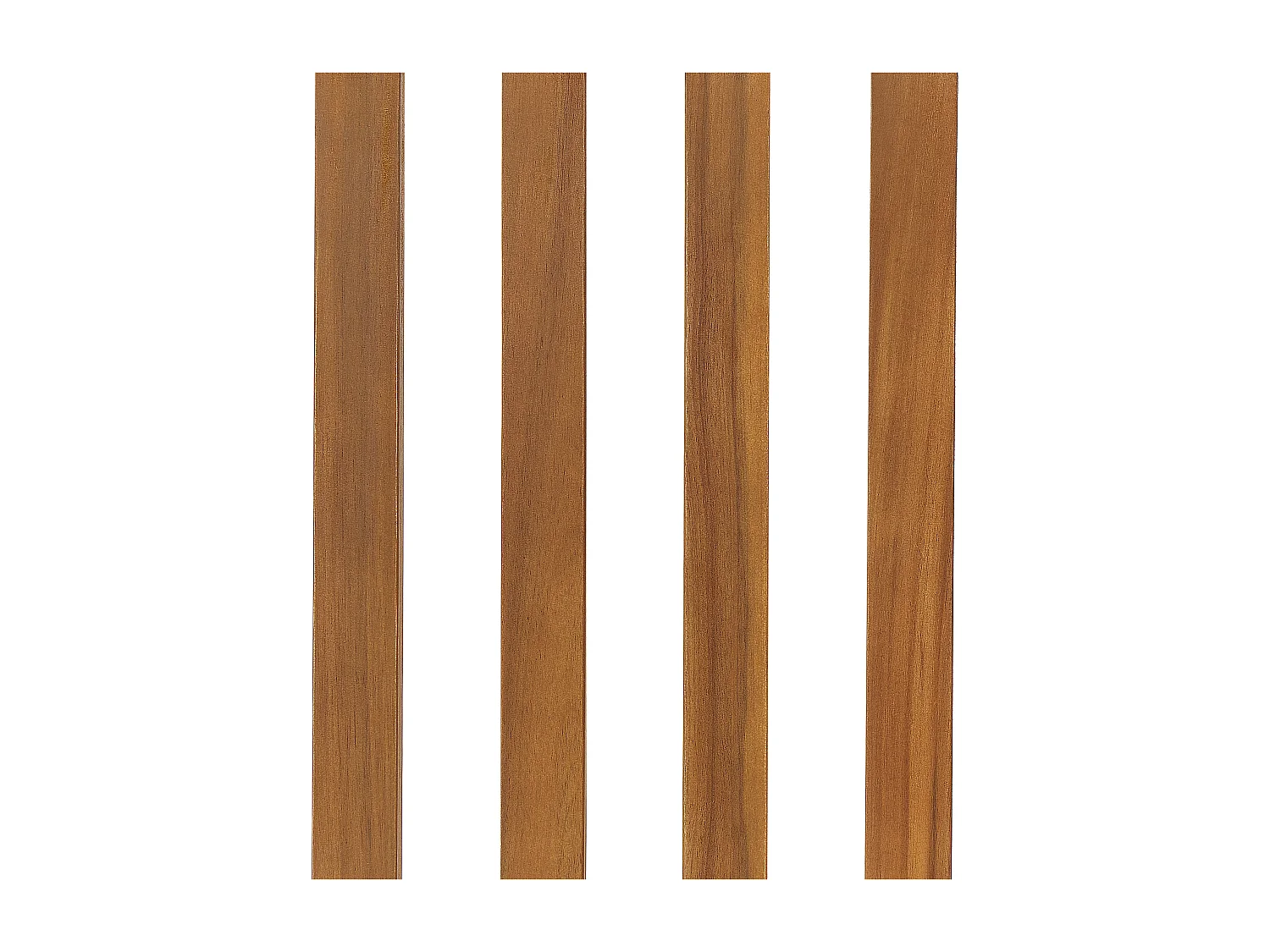 Schaukelstuhl Akazienholz heller Holzfarbton rustikal Indoor und Outdoor Bojano