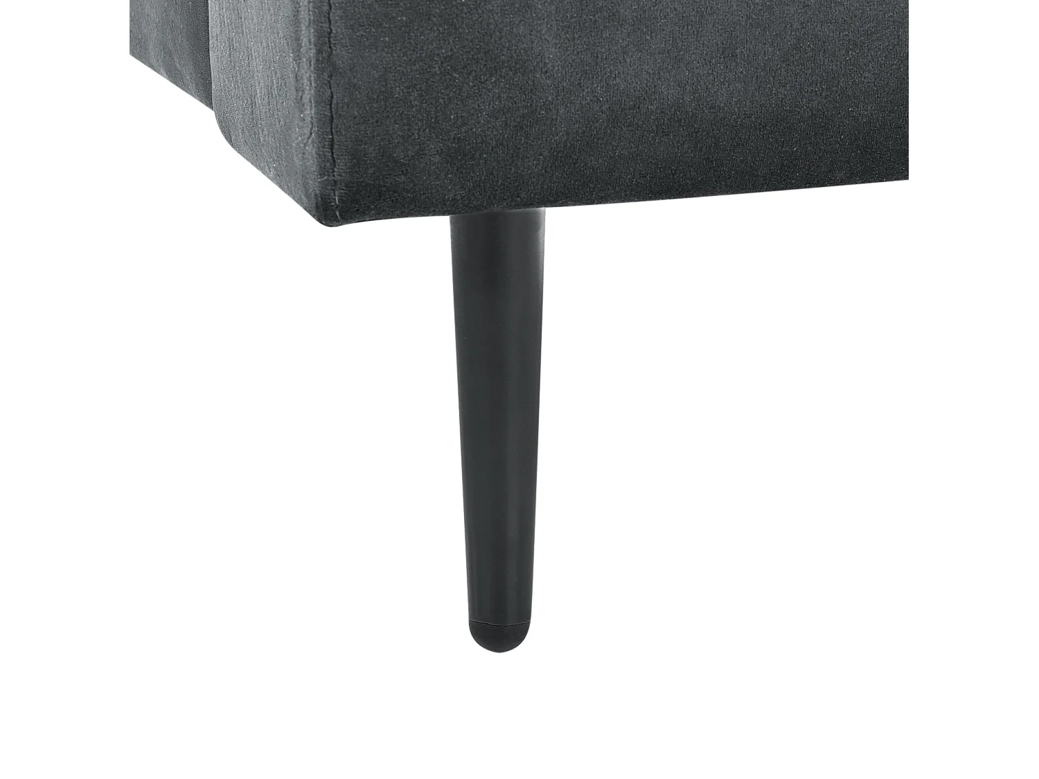 Chaise longue GUERET Veludo Cinzento