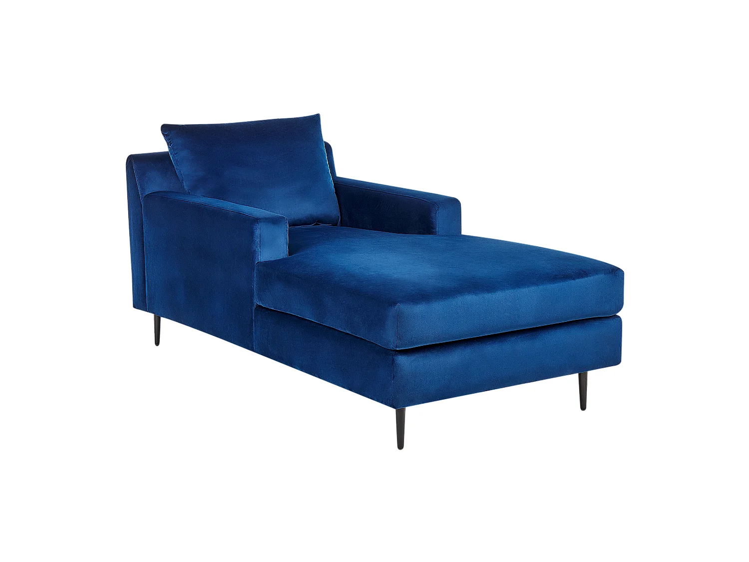 Chaise longue GUERET Velours Bleu marine