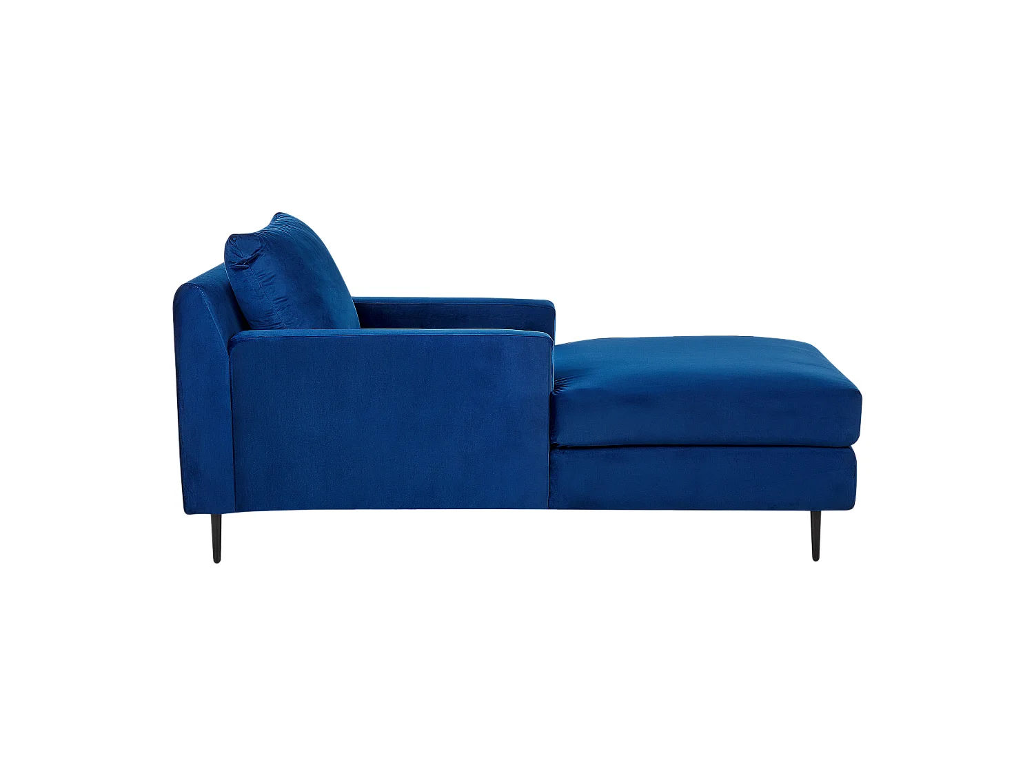 Chaise longue GUERET Velours Bleu marine
