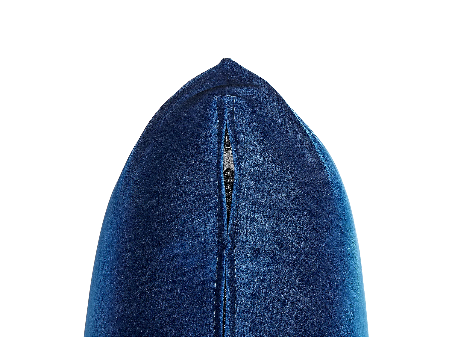 Chaise longue GUERET Fluweel Marineblauw