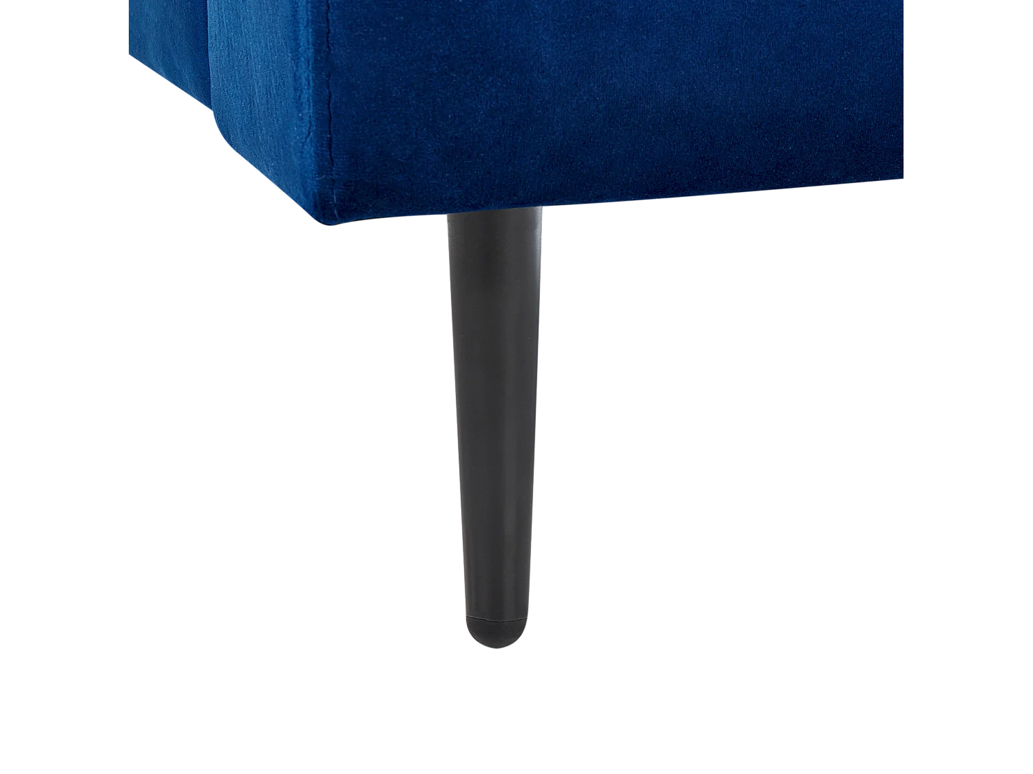 Chaise longue GUERET Fluweel Marineblauw