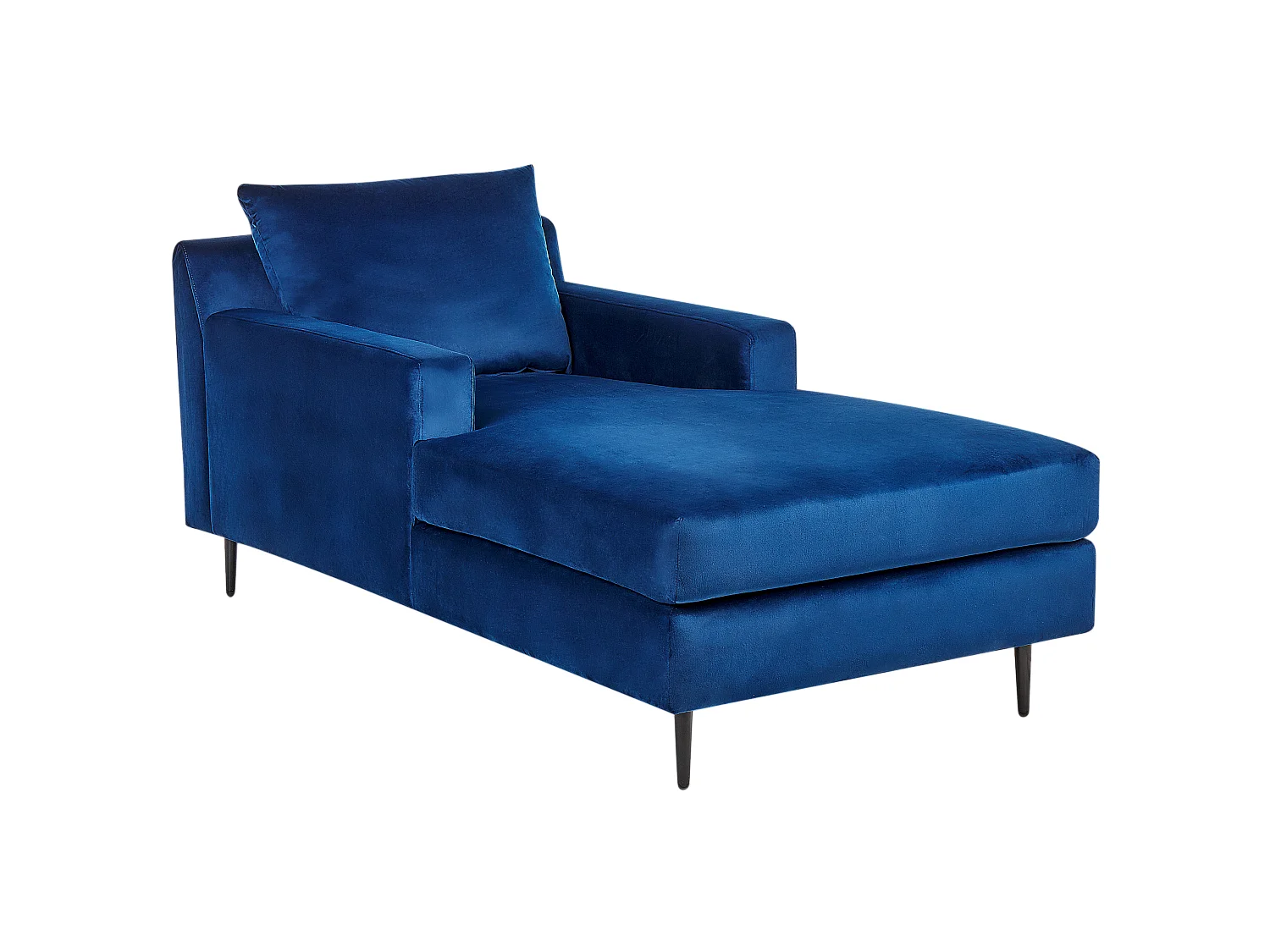 Chaise longue GUERET Velours Bleu marine