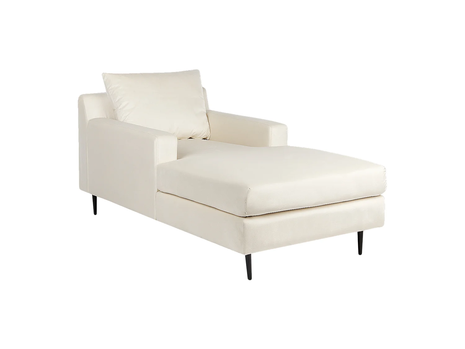 Chaise longue GUERET Velours Beige