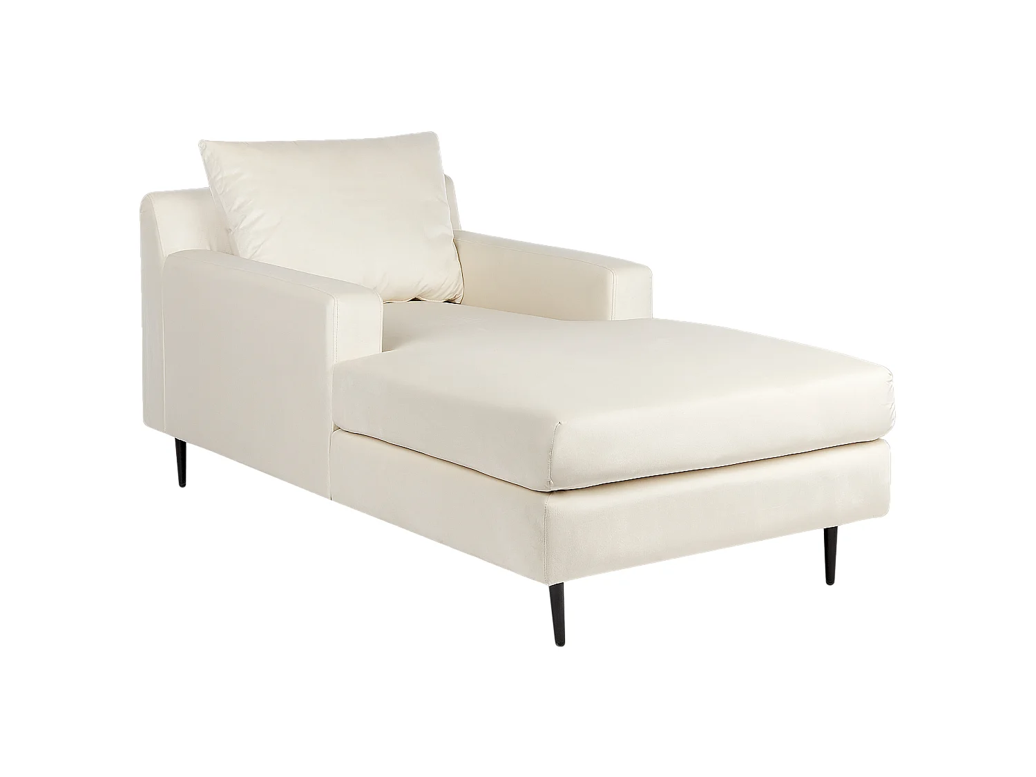 Chaise longue GUERET Velours Beige